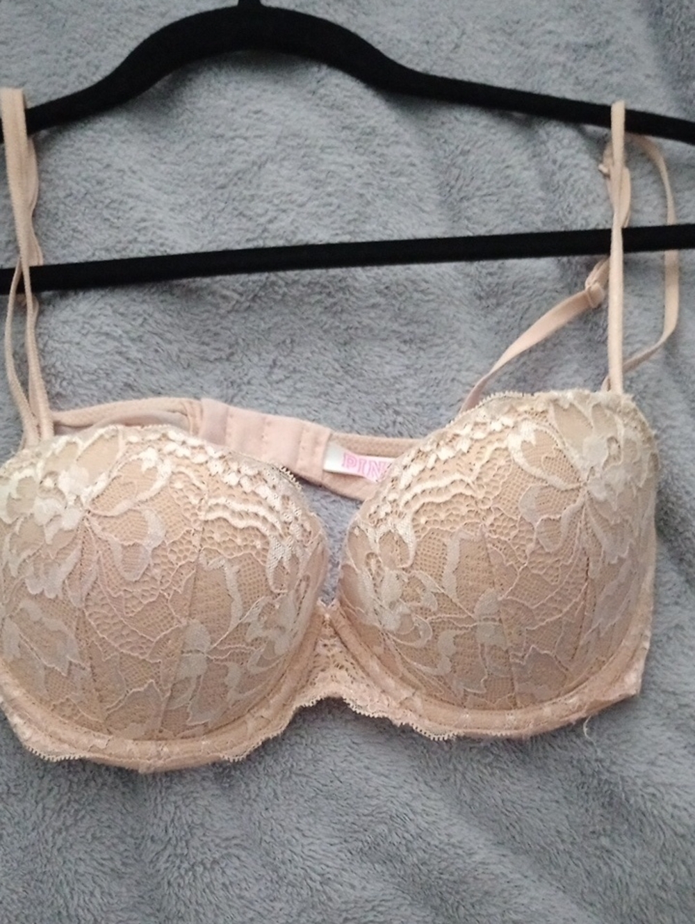 Victoria's Secret Nude Lace Balconette Bra